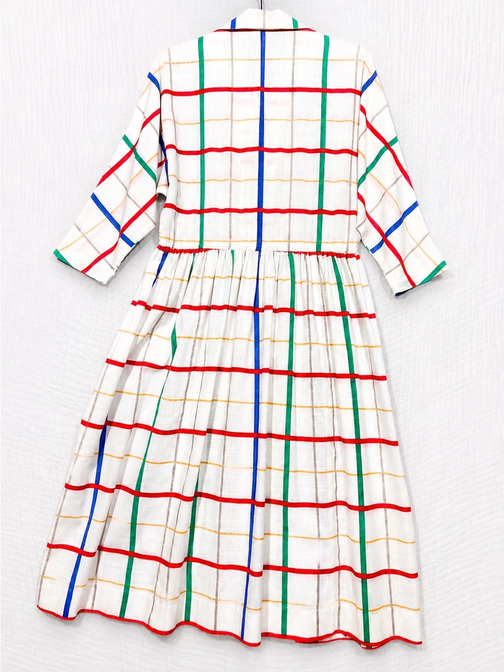 🇺🇸 Applause II | by Marge Kane | Colorful Plaid Dress | Vntg 80’s | M - Picture 3 of 6